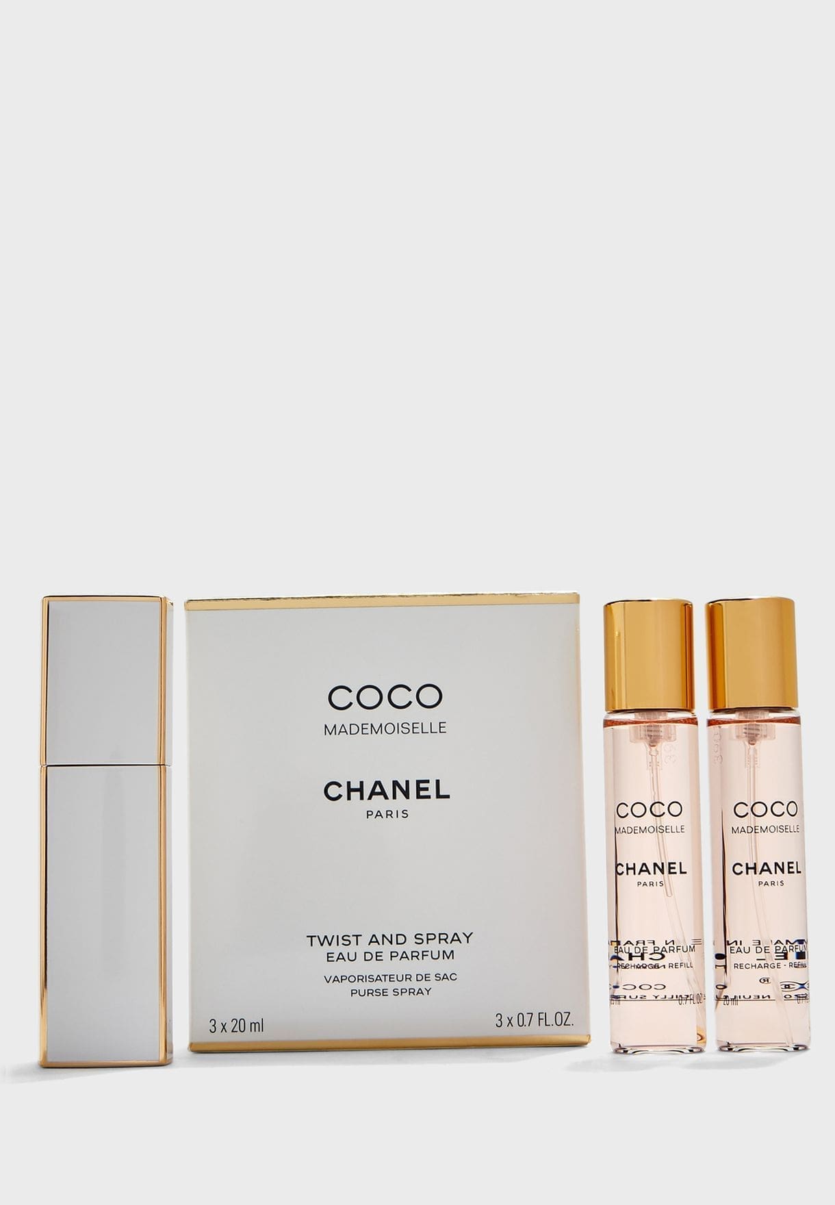 6060 COCO Mademoiselle Chanel Twist and Spray EDP 3x20ml Original - Fakhra  Perfumes