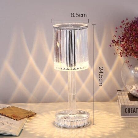 2964 crystal table lamp USB charging touch lamp