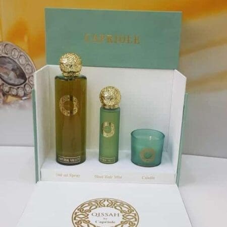 3496 قصه  Capriole Imperial valley 3pcs عطر و شمعه و عطر شعر